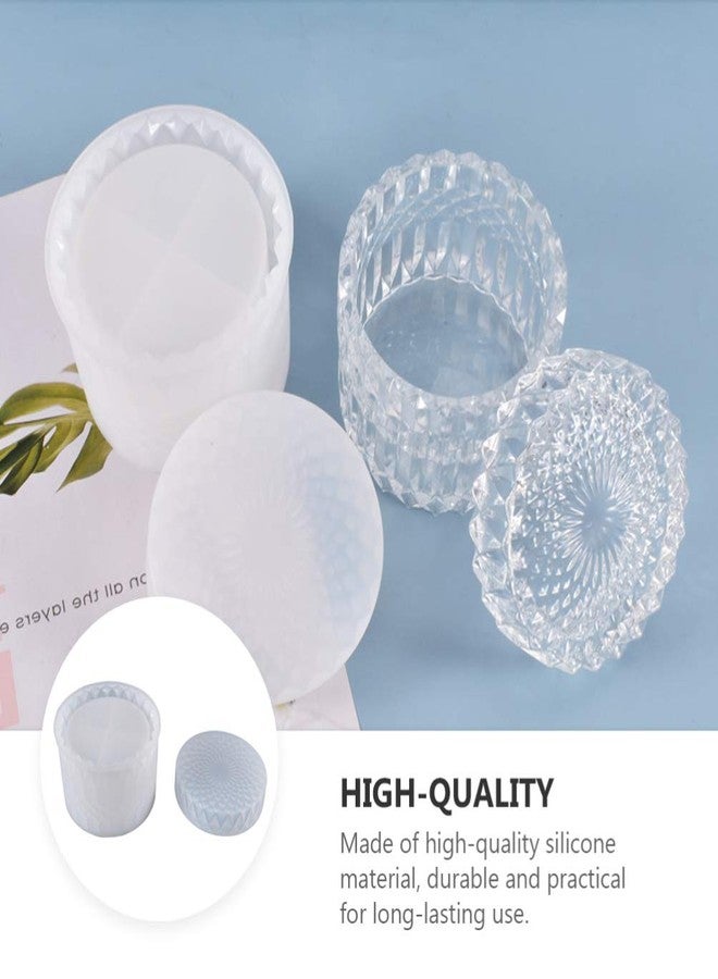 HEALLILY Resin Diy Mould Plate Holder Epoxy Casting Herb Spice Crusher Jewelry Container Spice Bottle Small Jar, Pack of 1 - Image 2